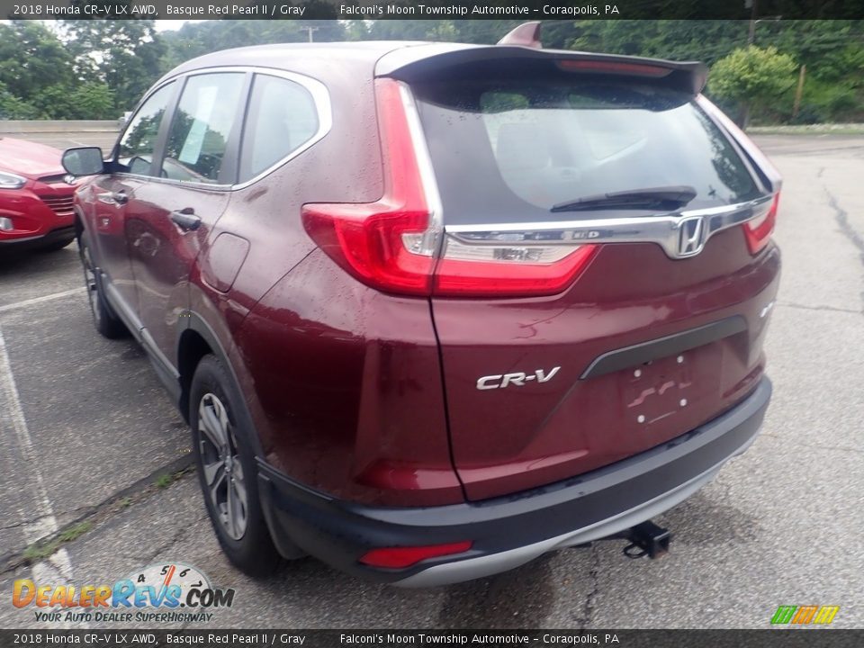 2018 Honda CR-V LX AWD Basque Red Pearl II / Gray Photo #2