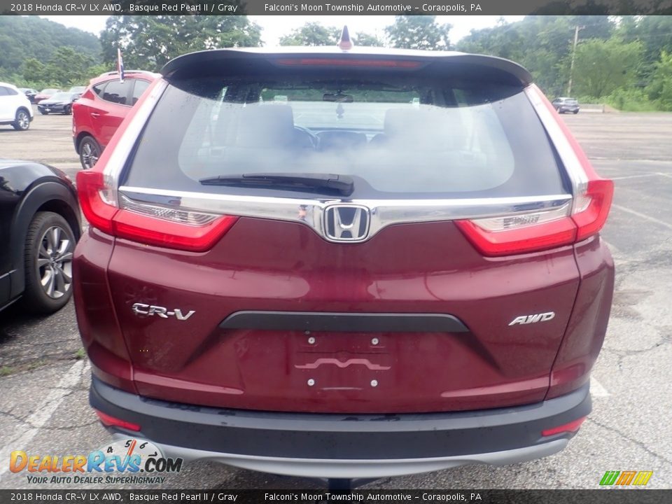 2018 Honda CR-V LX AWD Basque Red Pearl II / Gray Photo #3