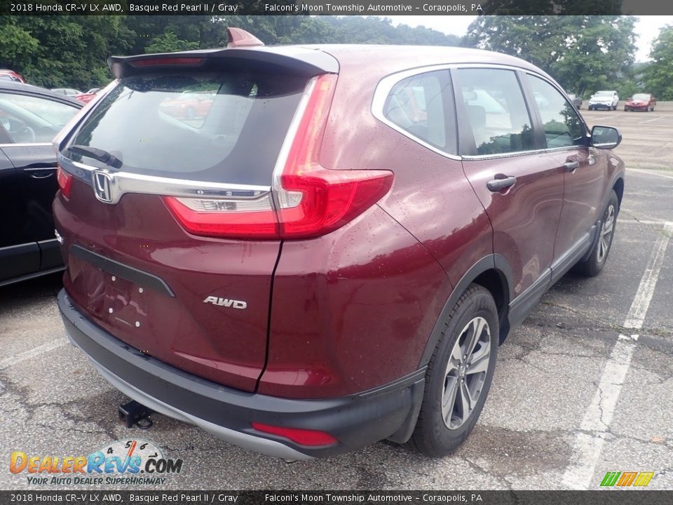 2018 Honda CR-V LX AWD Basque Red Pearl II / Gray Photo #4