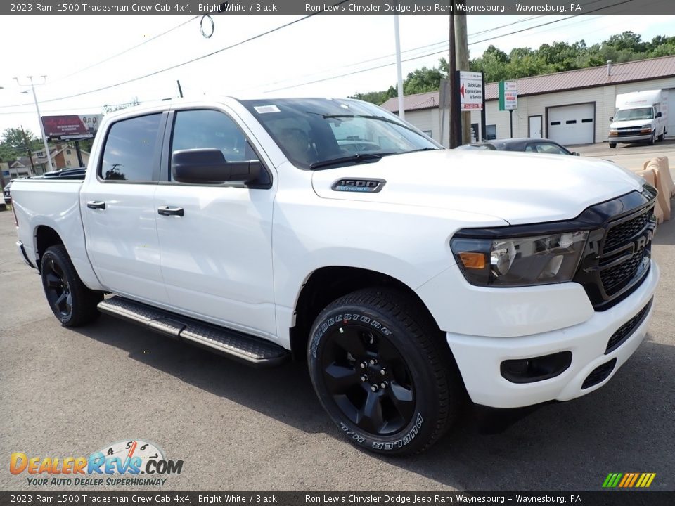 2023 Ram 1500 Tradesman Crew Cab 4x4 Bright White / Black Photo #9