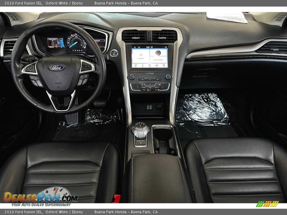 Ebony Interior - 2019 Ford Fusion SEL Photo #16