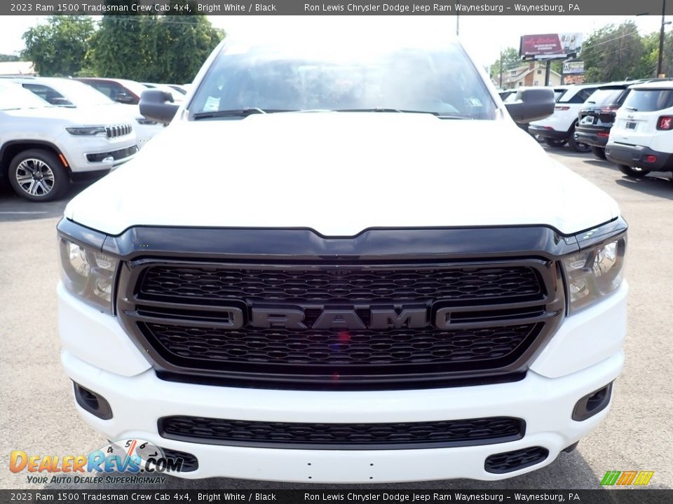 2023 Ram 1500 Tradesman Crew Cab 4x4 Bright White / Black Photo #10