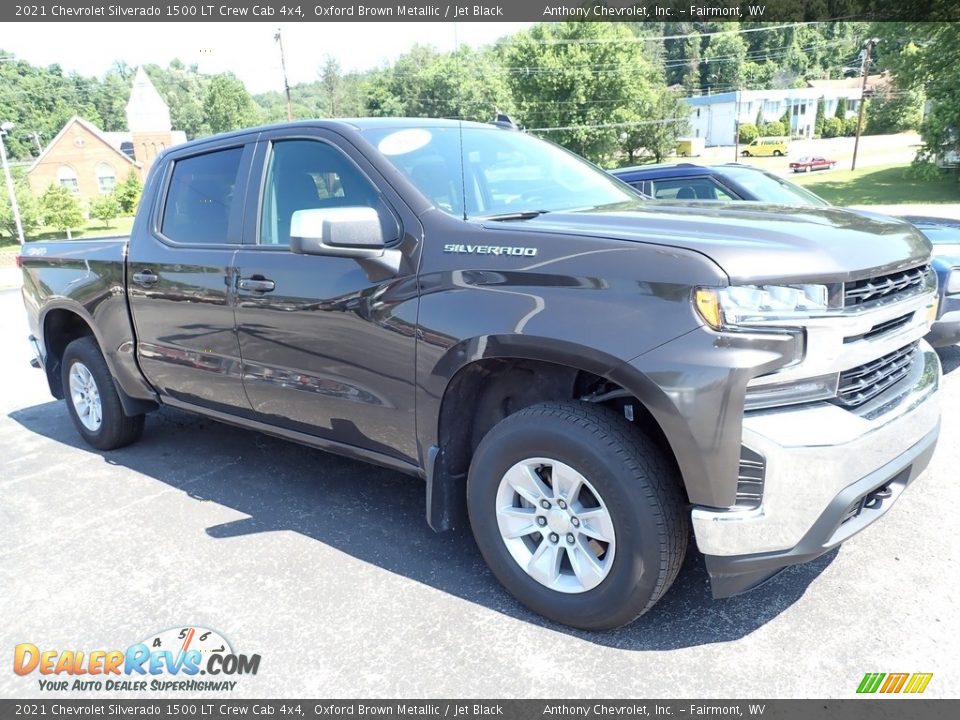 2021 Chevrolet Silverado 1500 LT Crew Cab 4x4 Oxford Brown Metallic / Jet Black Photo #1