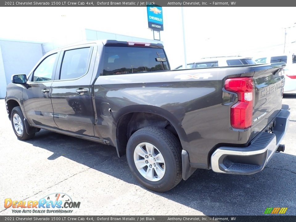 2021 Chevrolet Silverado 1500 LT Crew Cab 4x4 Oxford Brown Metallic / Jet Black Photo #3