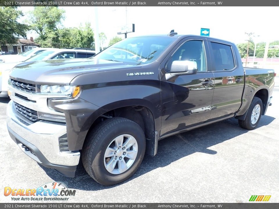 2021 Chevrolet Silverado 1500 LT Crew Cab 4x4 Oxford Brown Metallic / Jet Black Photo #4