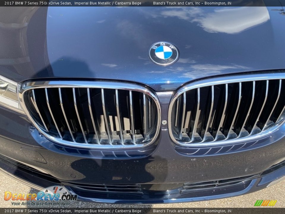 2017 BMW 7 Series 750i xDrive Sedan Imperial Blue Metallic / Canberra Beige Photo #4