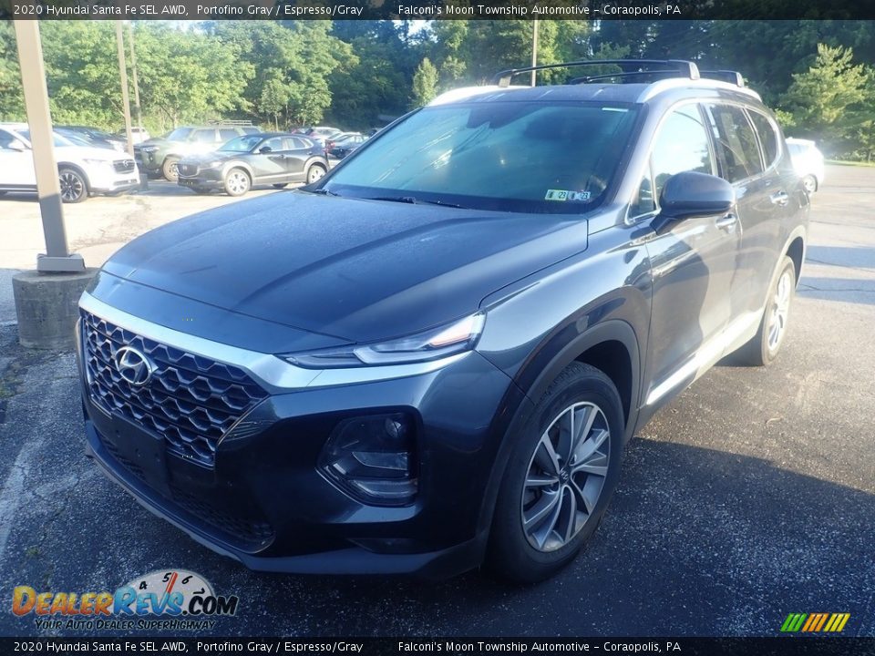 2020 Hyundai Santa Fe SEL AWD Portofino Gray / Espresso/Gray Photo #1