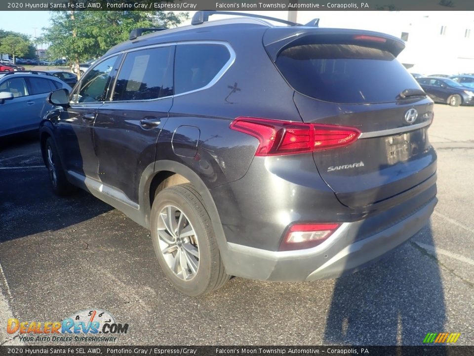 2020 Hyundai Santa Fe SEL AWD Portofino Gray / Espresso/Gray Photo #2