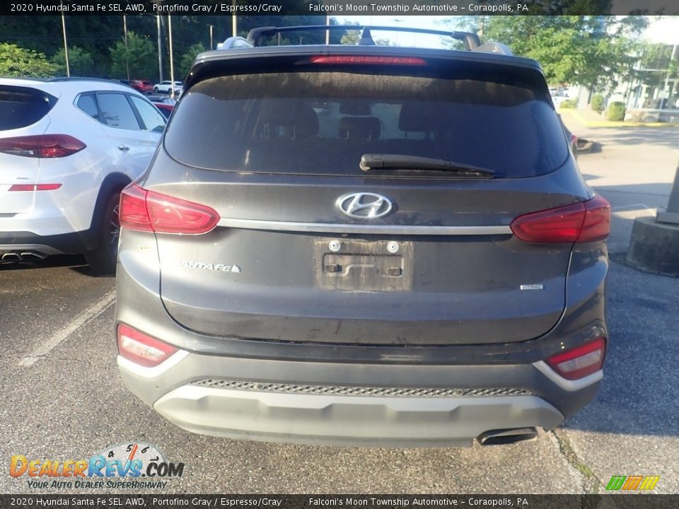 2020 Hyundai Santa Fe SEL AWD Portofino Gray / Espresso/Gray Photo #3