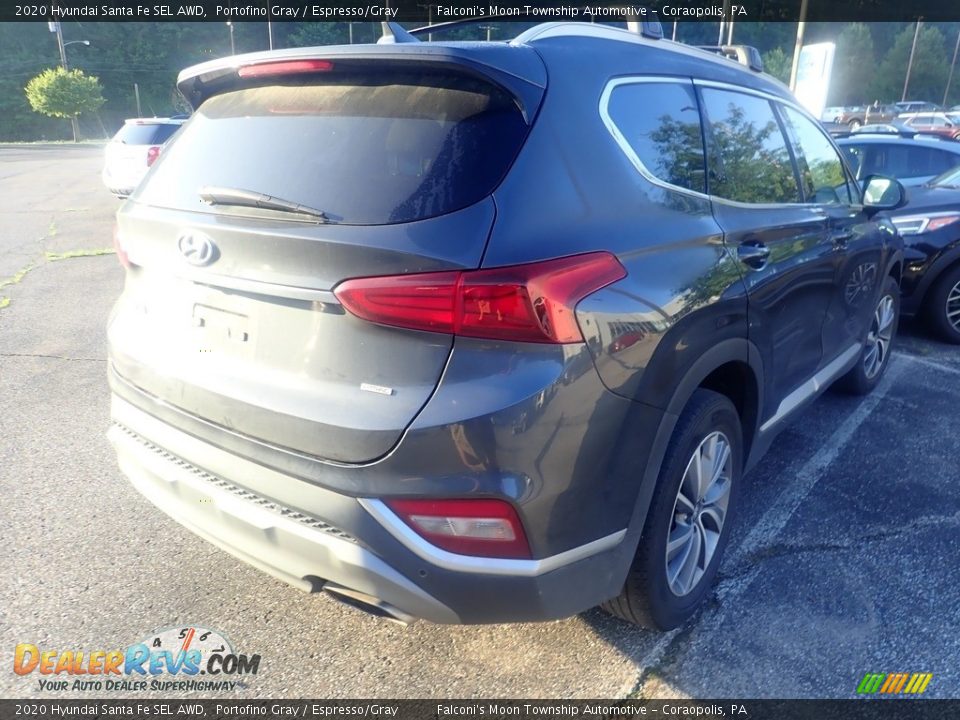 2020 Hyundai Santa Fe SEL AWD Portofino Gray / Espresso/Gray Photo #4