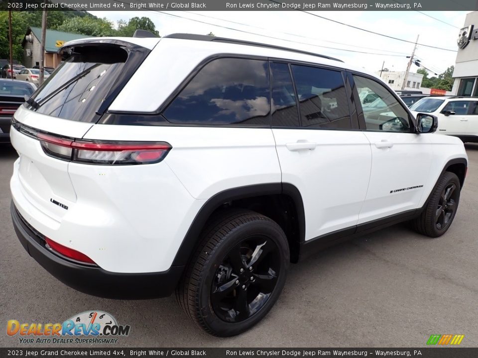 2023 Jeep Grand Cherokee Limited 4x4 Bright White / Global Black Photo #6