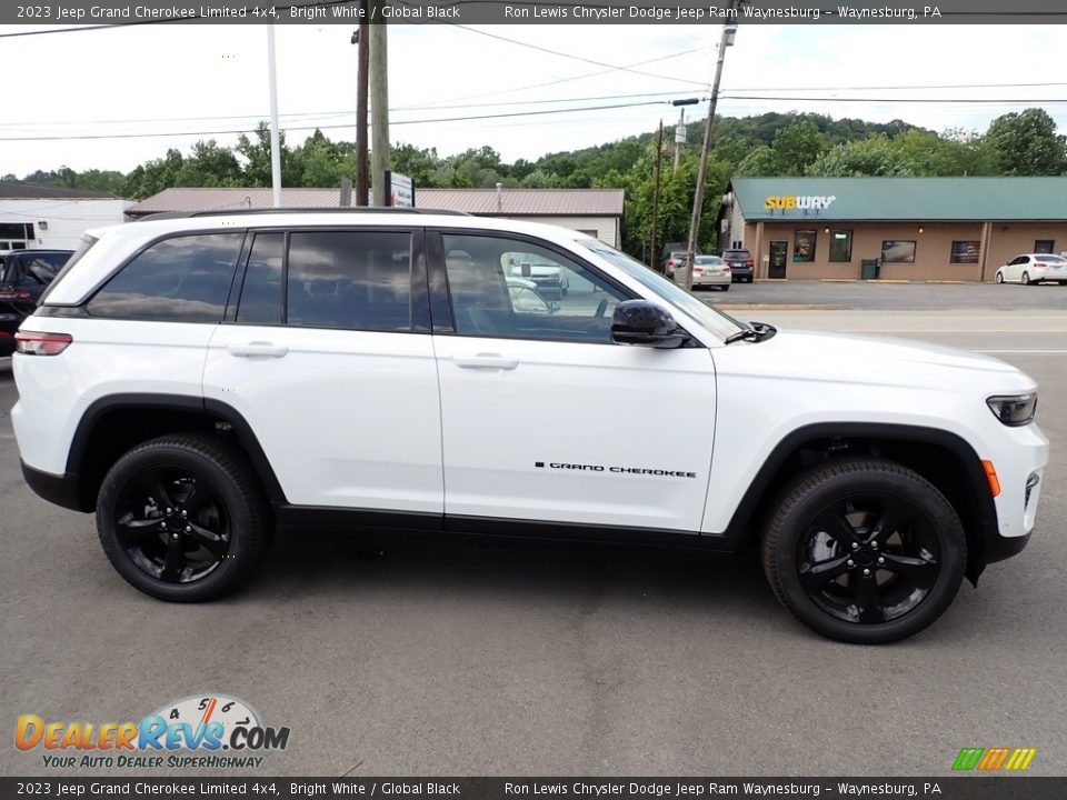 2023 Jeep Grand Cherokee Limited 4x4 Bright White / Global Black Photo #7