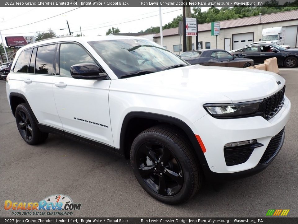 2023 Jeep Grand Cherokee Limited 4x4 Bright White / Global Black Photo #8