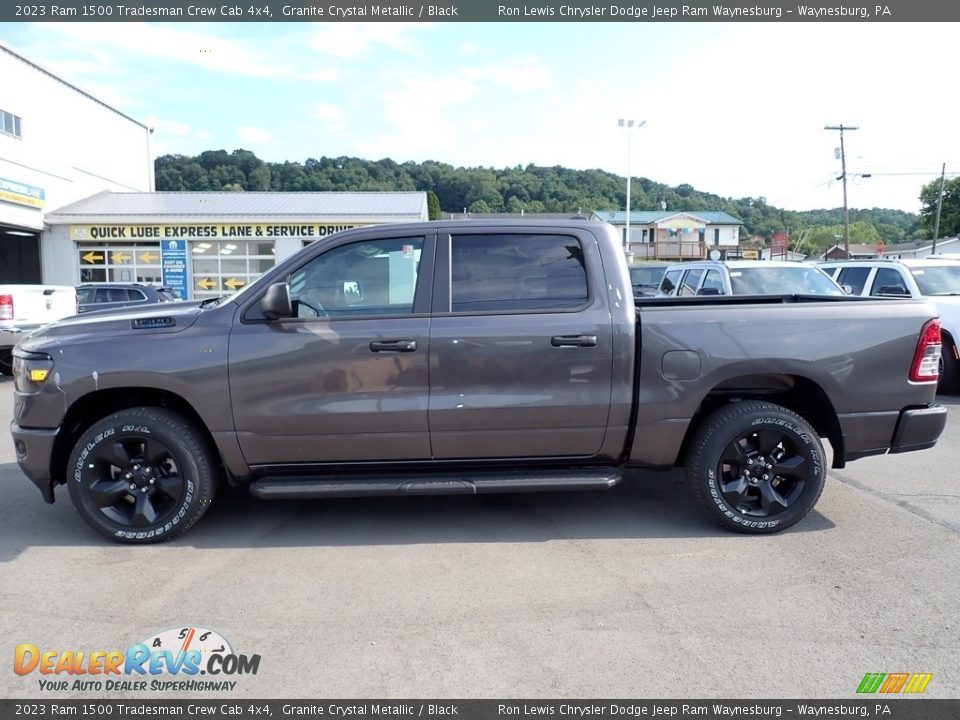 2023 Ram 1500 Tradesman Crew Cab 4x4 Granite Crystal Metallic / Black Photo #2