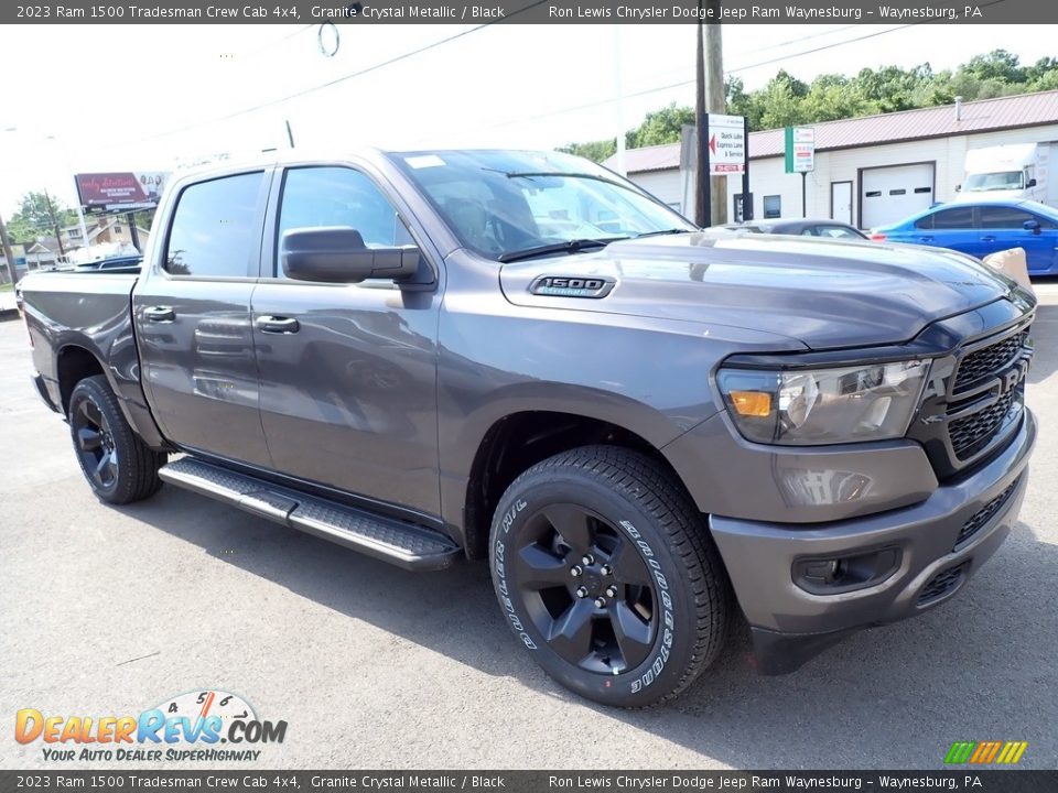 2023 Ram 1500 Tradesman Crew Cab 4x4 Granite Crystal Metallic / Black Photo #9