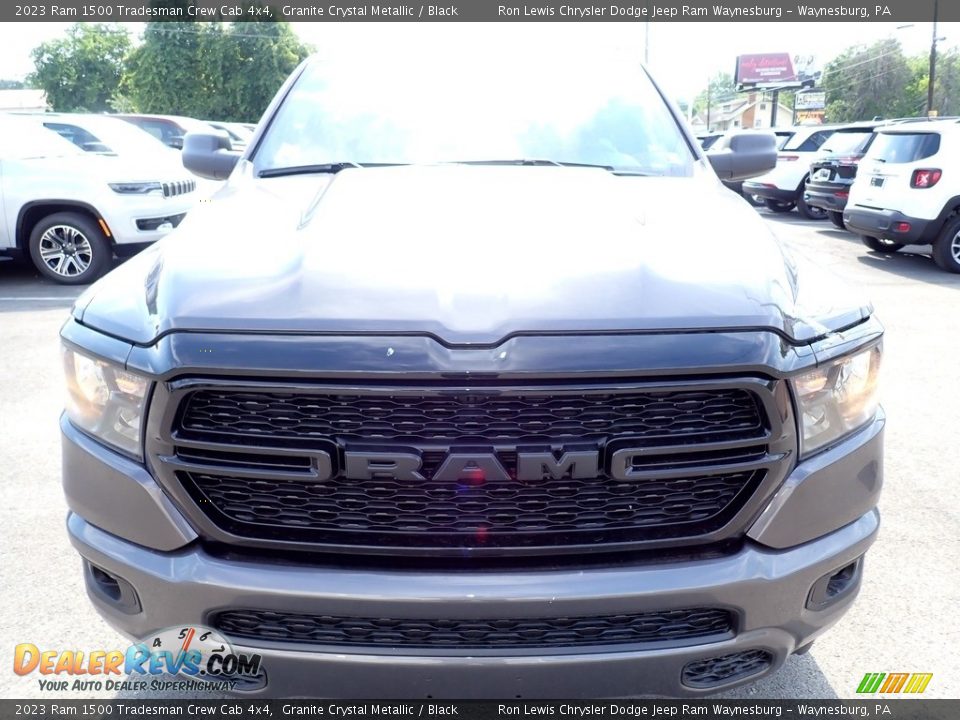 2023 Ram 1500 Tradesman Crew Cab 4x4 Granite Crystal Metallic / Black Photo #10