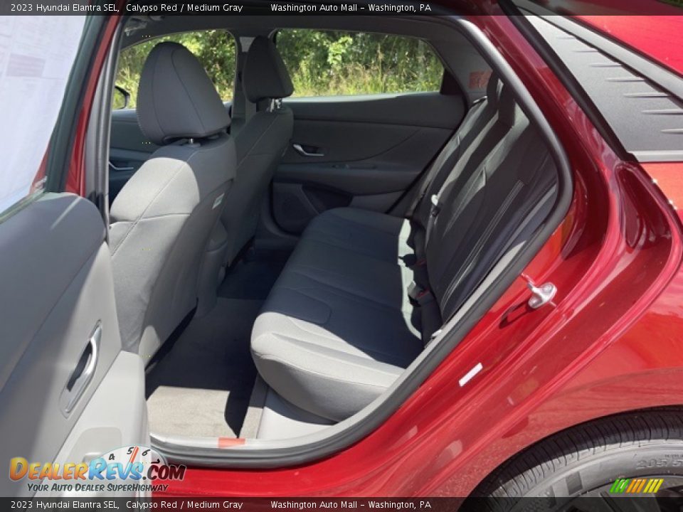 2023 Hyundai Elantra SEL Calypso Red / Medium Gray Photo #6