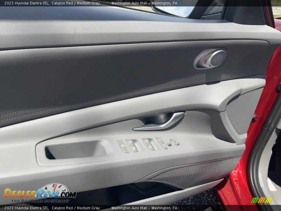 2023 Hyundai Elantra SEL Calypso Red / Medium Gray Photo #7
