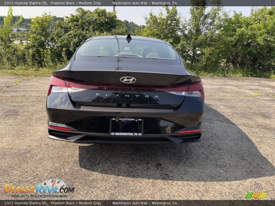 2023 Hyundai Elantra SEL Phantom Black / Medium Gray Photo #4