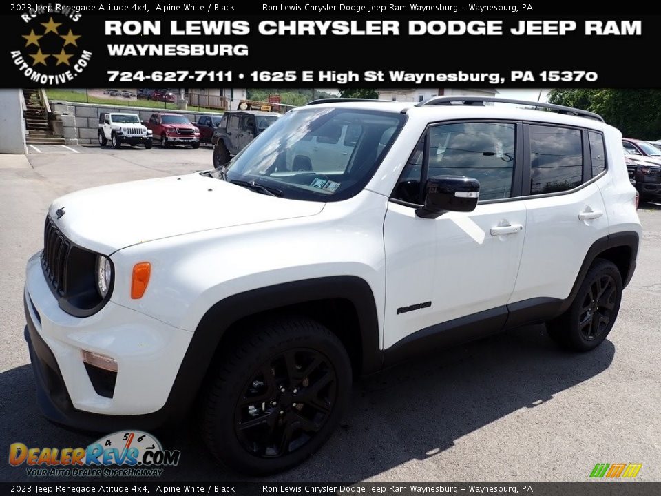 2023 Jeep Renegade Altitude 4x4 Alpine White / Black Photo #1