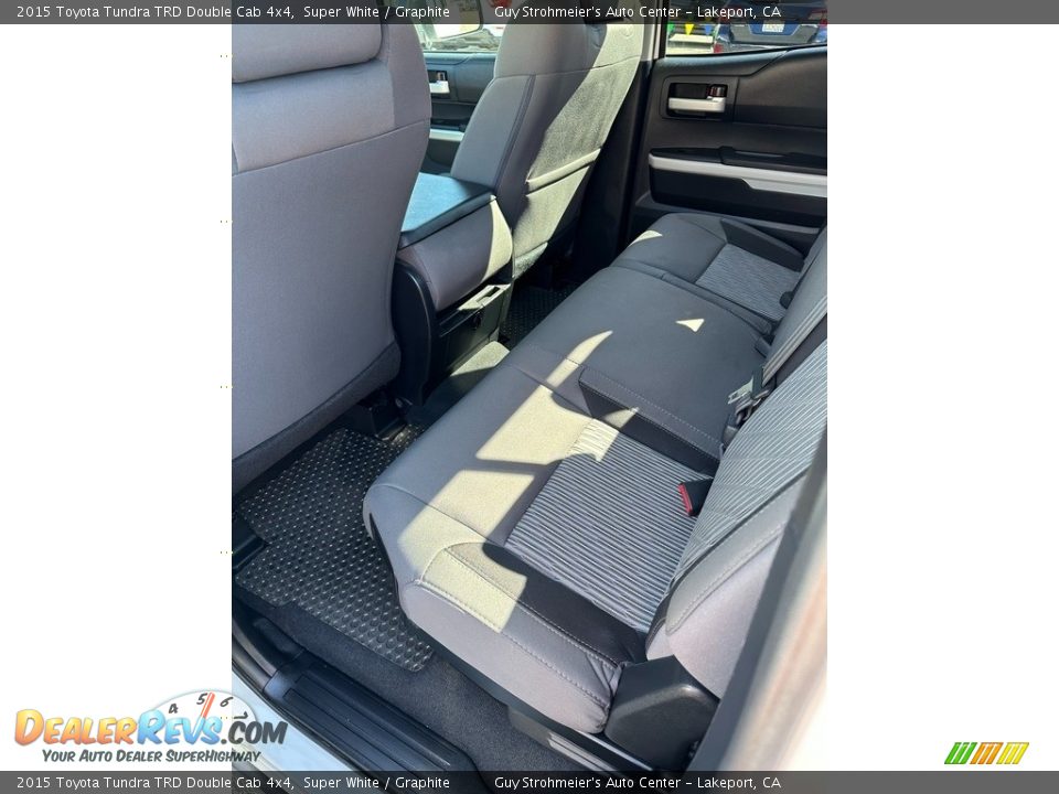 Rear Seat of 2015 Toyota Tundra TRD Double Cab 4x4 Photo #13