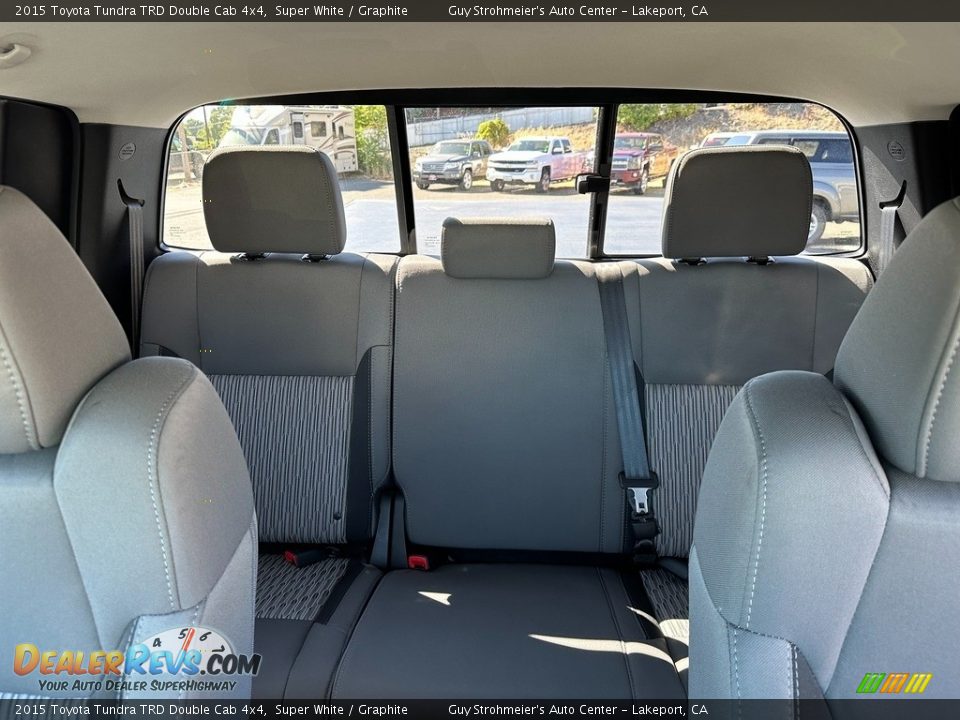 Rear Seat of 2015 Toyota Tundra TRD Double Cab 4x4 Photo #14