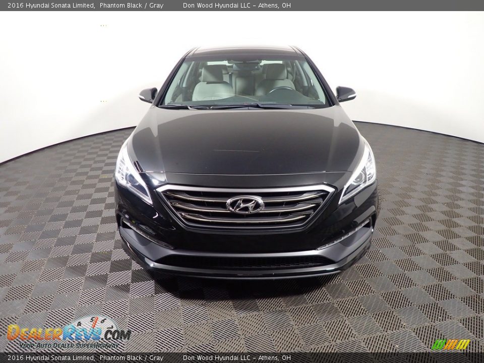 2016 Hyundai Sonata Limited Phantom Black / Gray Photo #6