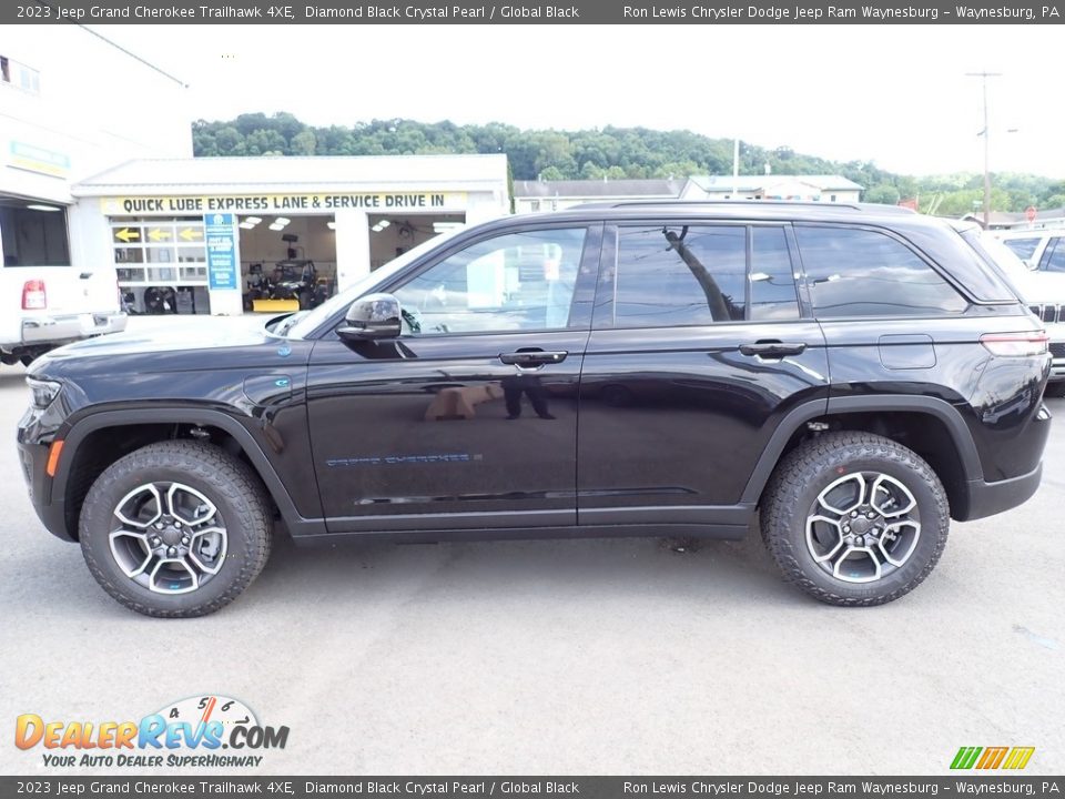 Diamond Black Crystal Pearl 2023 Jeep Grand Cherokee Trailhawk 4XE Photo #2