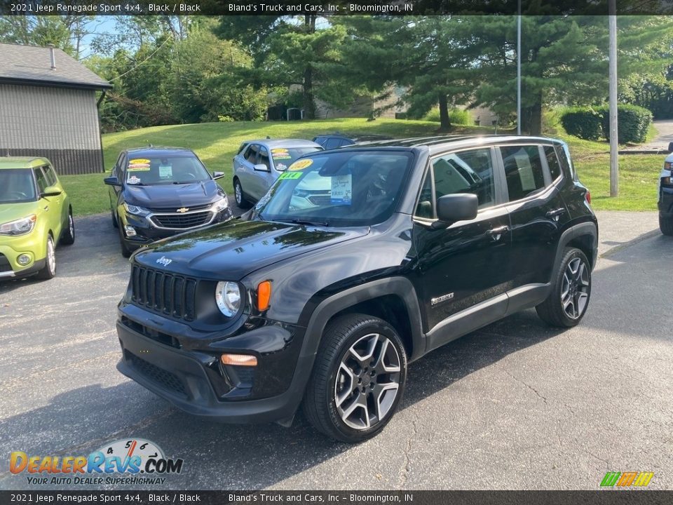 2021 Jeep Renegade Sport 4x4 Black / Black Photo #2