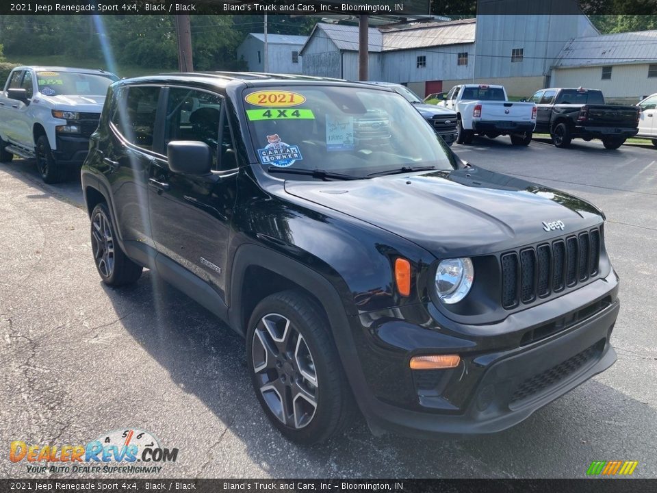 2021 Jeep Renegade Sport 4x4 Black / Black Photo #6