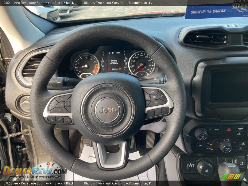 2021 Jeep Renegade Sport 4x4 Steering Wheel Photo #15