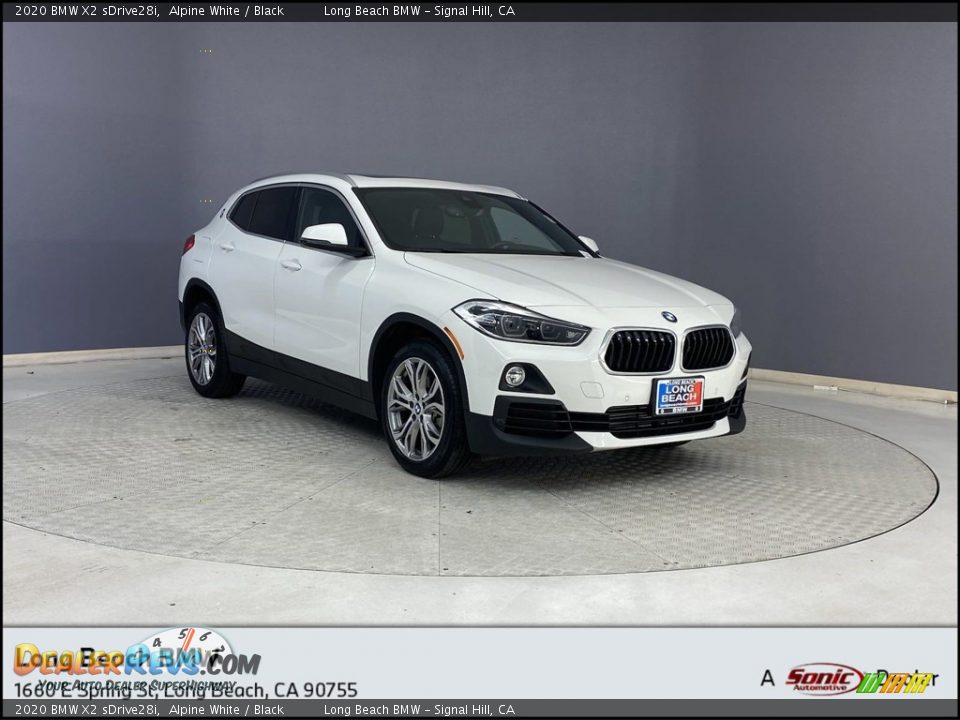 2020 BMW X2 sDrive28i Alpine White / Black Photo #1