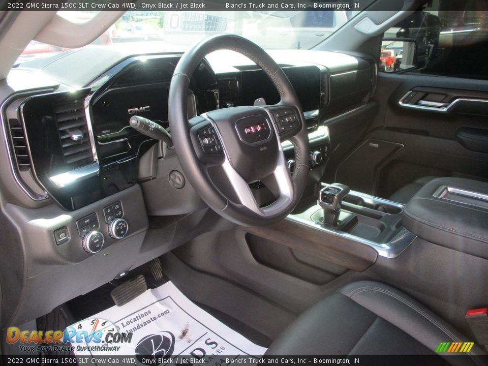 Jet Black Interior - 2022 GMC Sierra 1500 SLT Crew Cab 4WD Photo #6