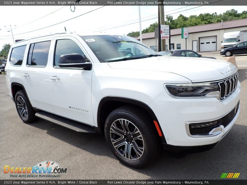 2023 Jeep Wagoneer Series II 4x4 Bright White / Global Black Photo #8