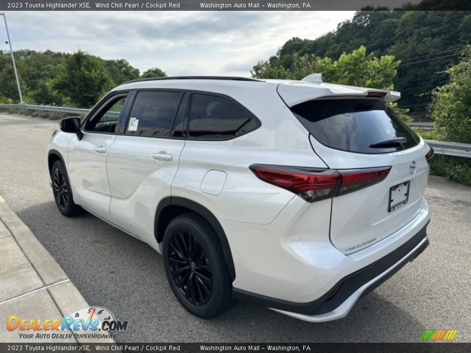 2023 Toyota Highlander XSE Wind Chill Pearl / Cockpit Red Photo #2