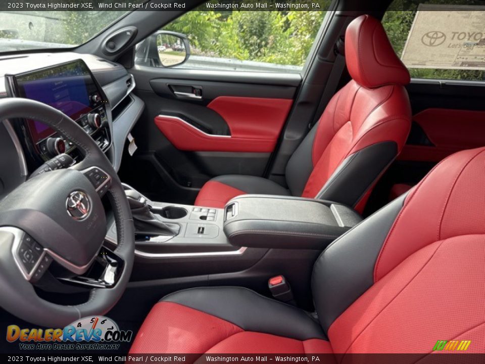 Cockpit Red Interior - 2023 Toyota Highlander XSE Photo #4