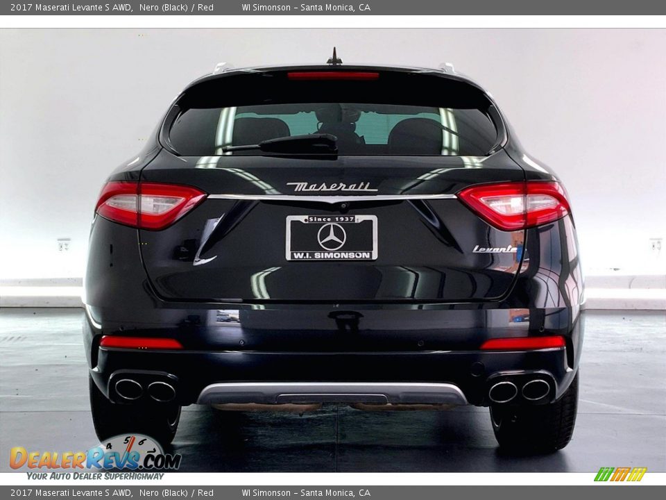 2017 Maserati Levante S AWD Nero (Black) / Red Photo #3