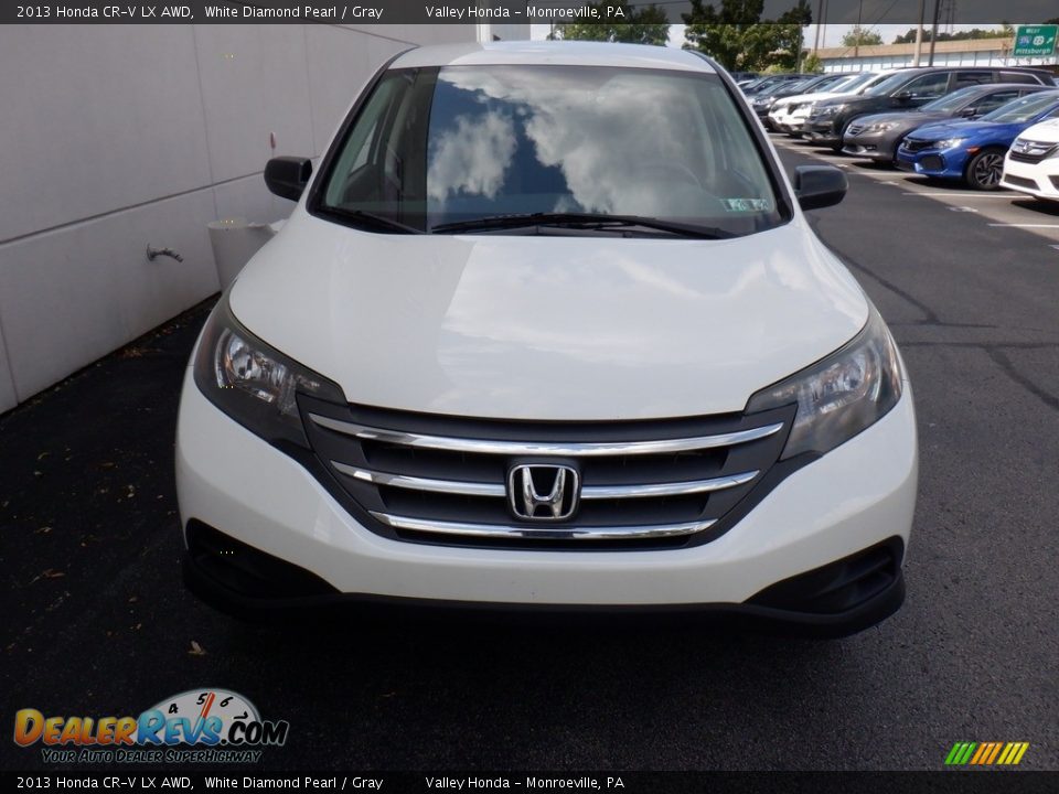 2013 Honda CR-V LX AWD White Diamond Pearl / Gray Photo #4