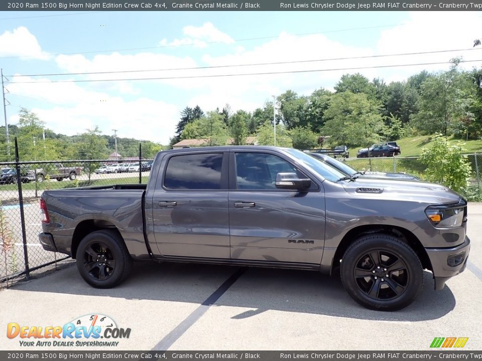 2020 Ram 1500 Big Horn Night Edition Crew Cab 4x4 Granite Crystal Metallic / Black Photo #4