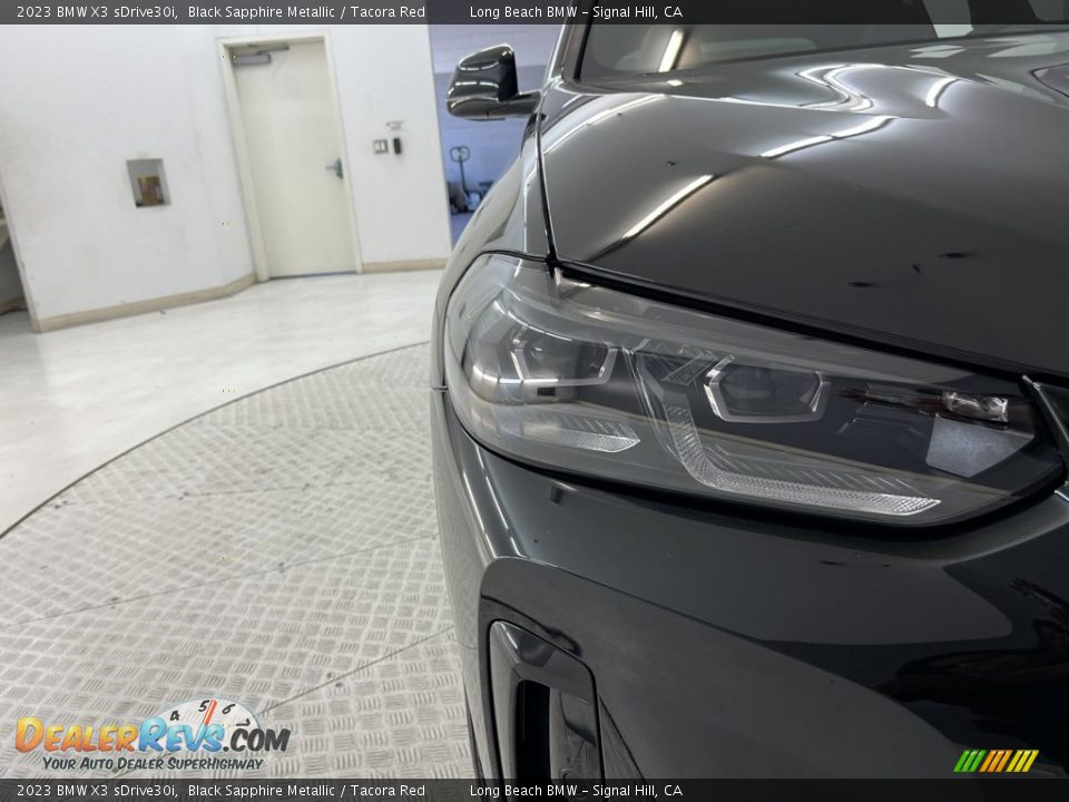 2023 BMW X3 sDrive30i Black Sapphire Metallic / Tacora Red Photo #6