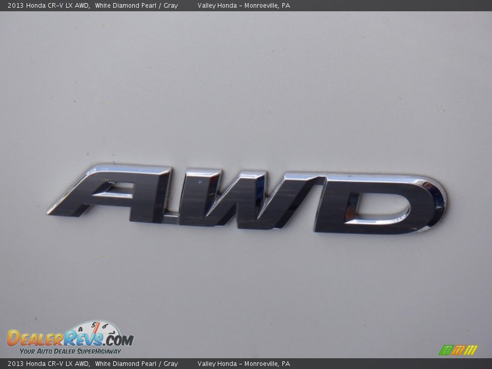 2013 Honda CR-V LX AWD White Diamond Pearl / Gray Photo #7