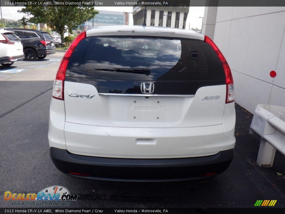 2013 Honda CR-V LX AWD White Diamond Pearl / Gray Photo #8