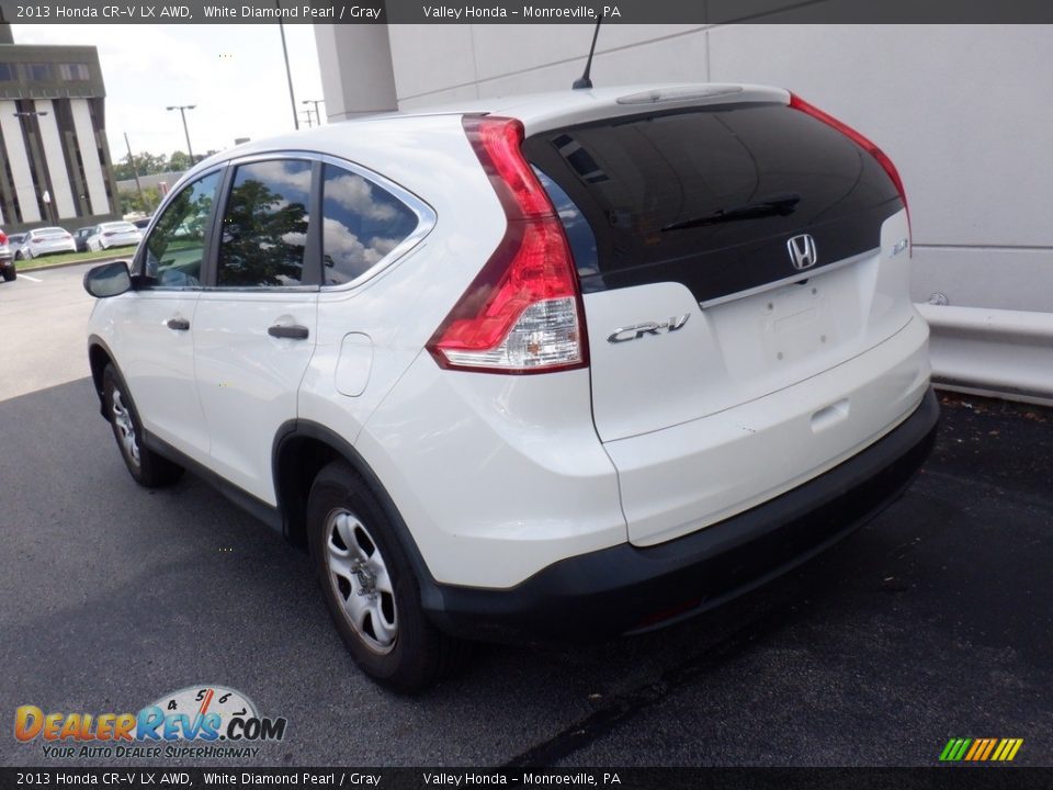 2013 Honda CR-V LX AWD White Diamond Pearl / Gray Photo #9