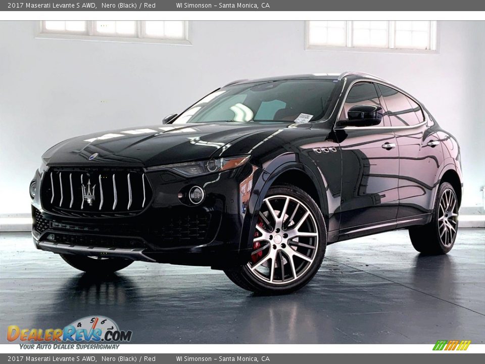 2017 Maserati Levante S AWD Nero (Black) / Red Photo #12