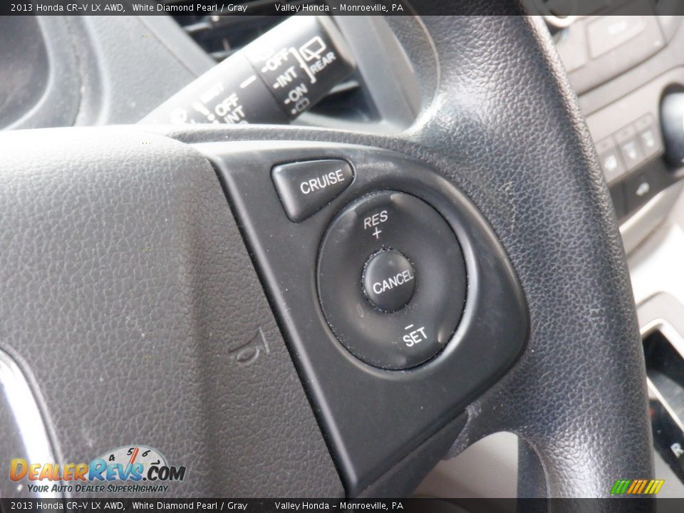 2013 Honda CR-V LX AWD White Diamond Pearl / Gray Photo #19