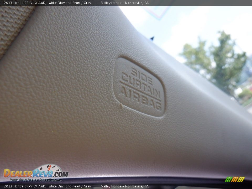 2013 Honda CR-V LX AWD White Diamond Pearl / Gray Photo #22