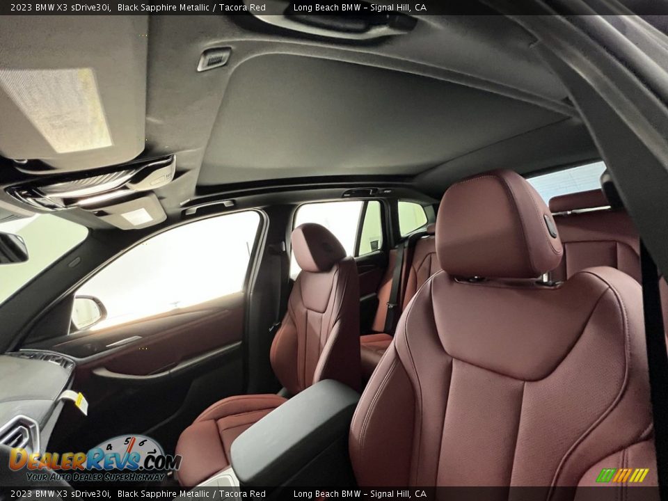 2023 BMW X3 sDrive30i Black Sapphire Metallic / Tacora Red Photo #22