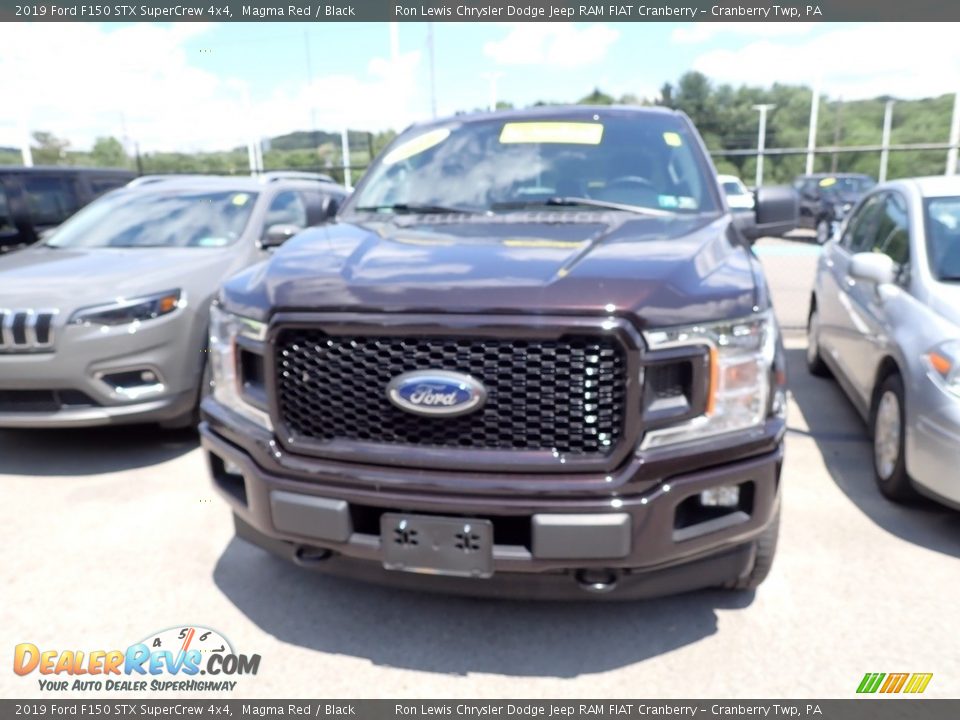 2019 Ford F150 STX SuperCrew 4x4 Magma Red / Black Photo #2