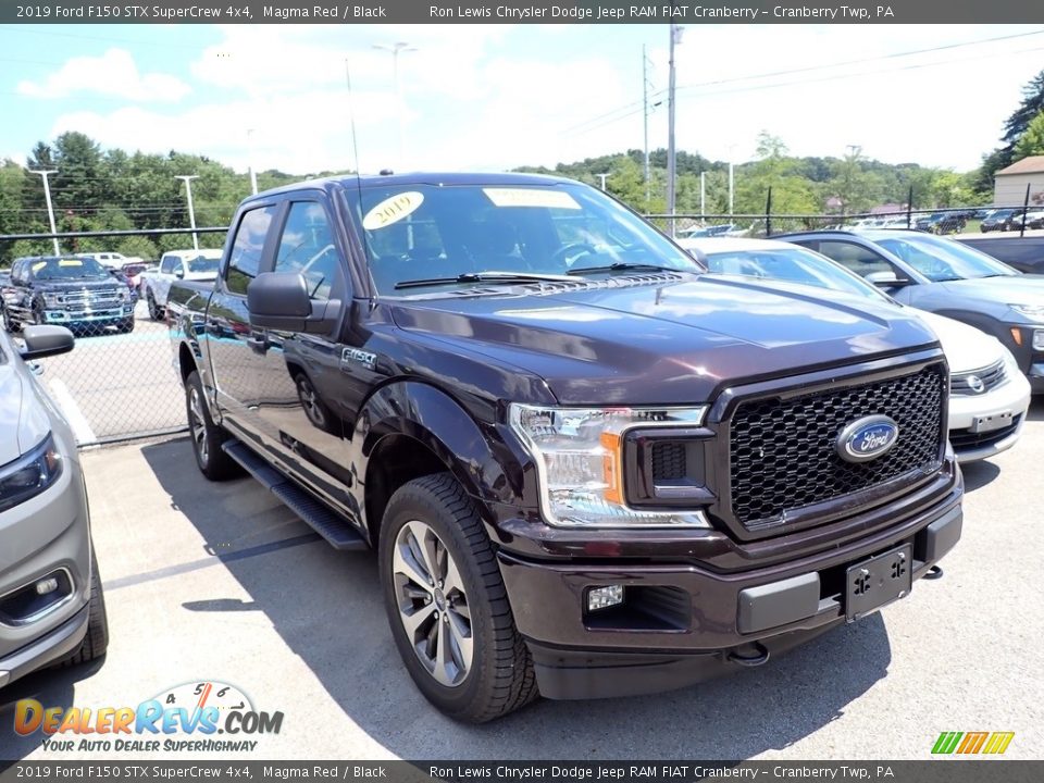 2019 Ford F150 STX SuperCrew 4x4 Magma Red / Black Photo #3