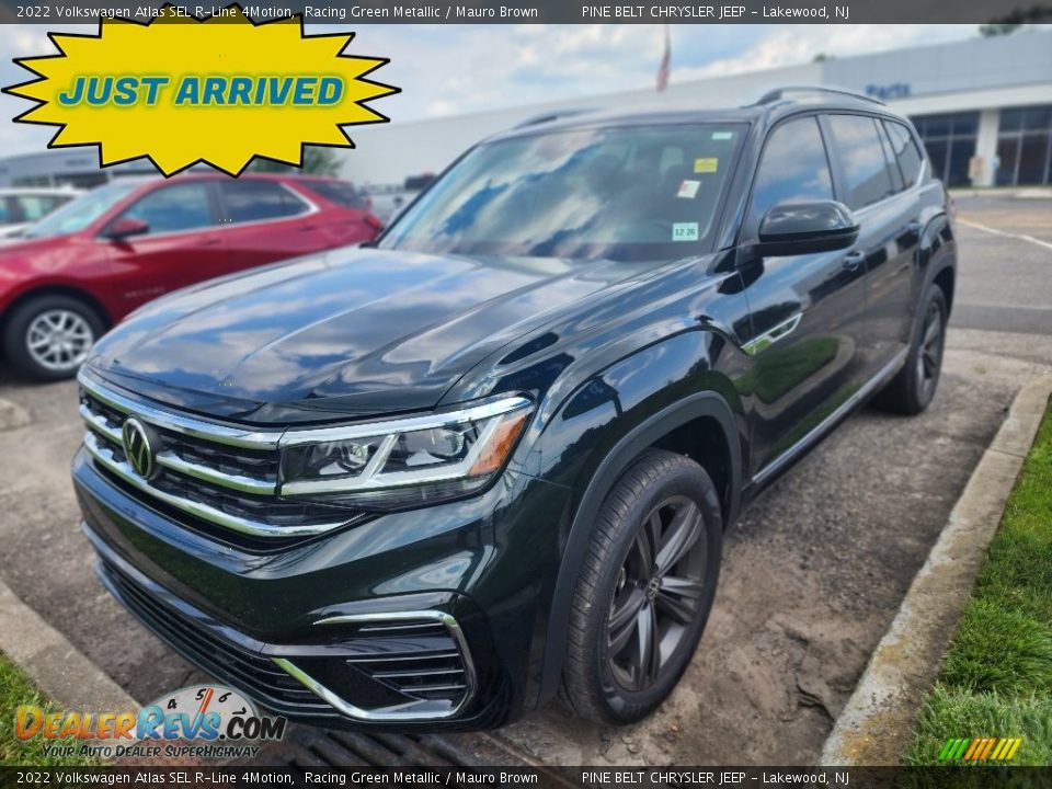 2022 Volkswagen Atlas SEL R-Line 4Motion Racing Green Metallic / Mauro Brown Photo #1